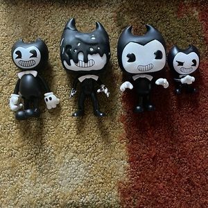 Bendy and the ink machine characters in different sizes